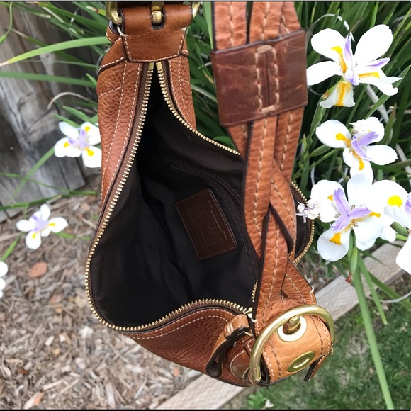 COACH y2k early 2000’s Whiskey Brown Hobo Bag - Picture 3 of 5